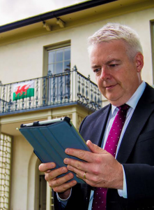 Superfast: Carwyn Jones at Cardigan Castle’s official opening