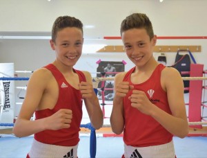Ioan Croft (left) captured gold at the GB Three Nations while twin brother Garan was edged out in the semi-final