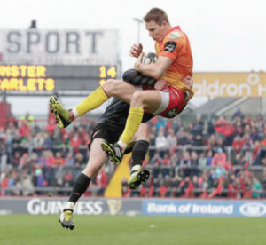 Liam Williams: Catches the ball mid air