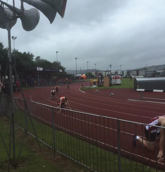 On your marks: The squad from West Wales came first in their match