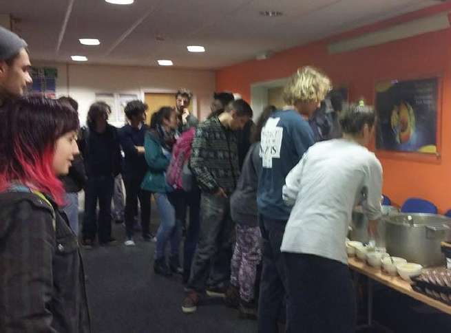 Surplus food: Served to event attendees (Pic. Christopher Byrne)