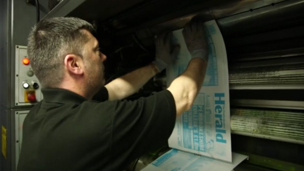 Set to close: Cardiff print centre prints most of Wales' local newspapers