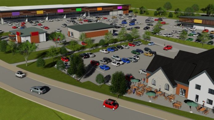 Retail park: An artist's impression of what the site will look like