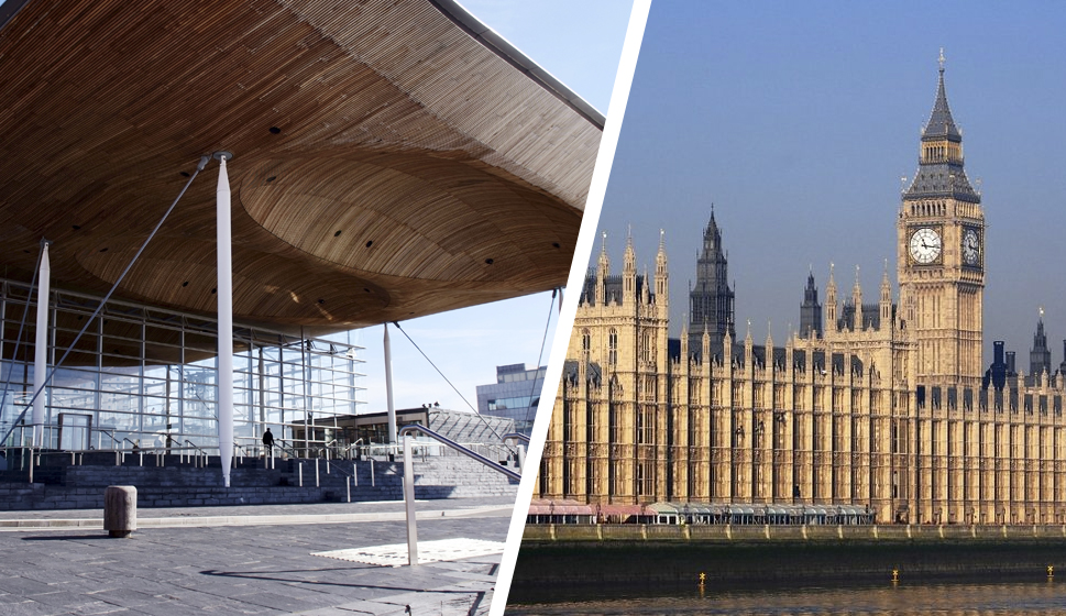 What powers does the Senedd have, and what can only be decided in Westminster?