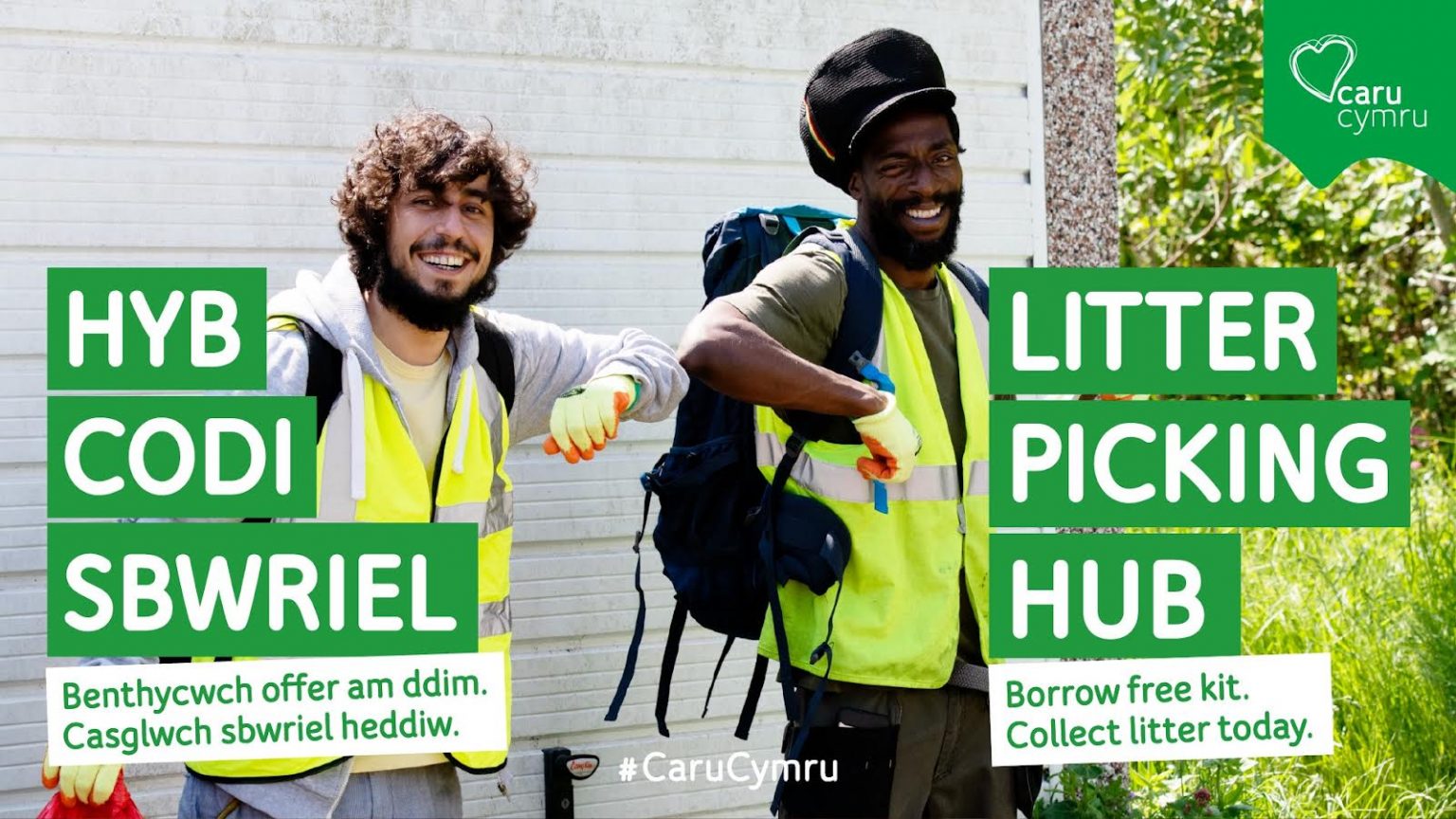 Litter picking hub launch in Grangetown Herald.Wales