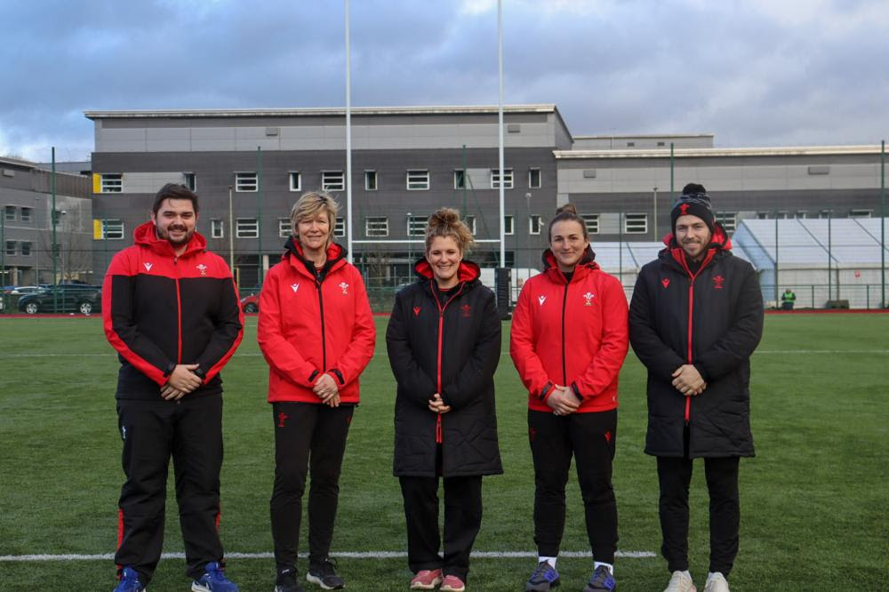 Wales women U18 coaching team