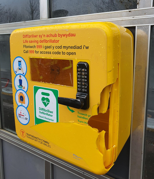 Life-saving defibrillators damaged at stations across Wales