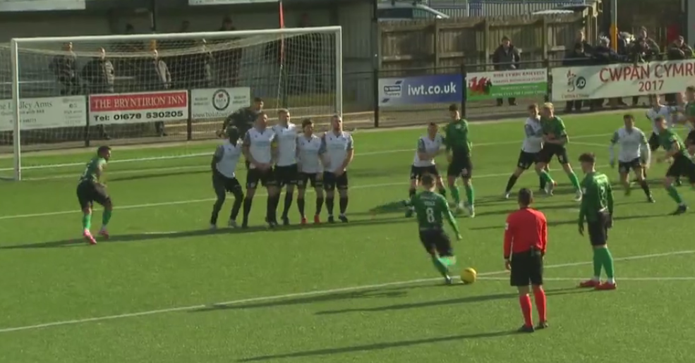 Aber earn a point at Bala with stunning free kicks