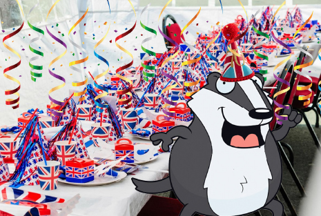 Badger celebrates the Jubilee