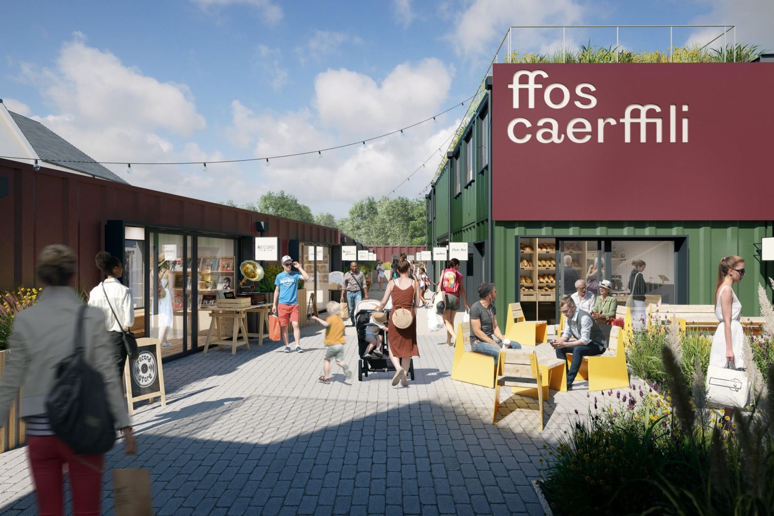 Plans for Caerphilly's new containerstyle market submitted for