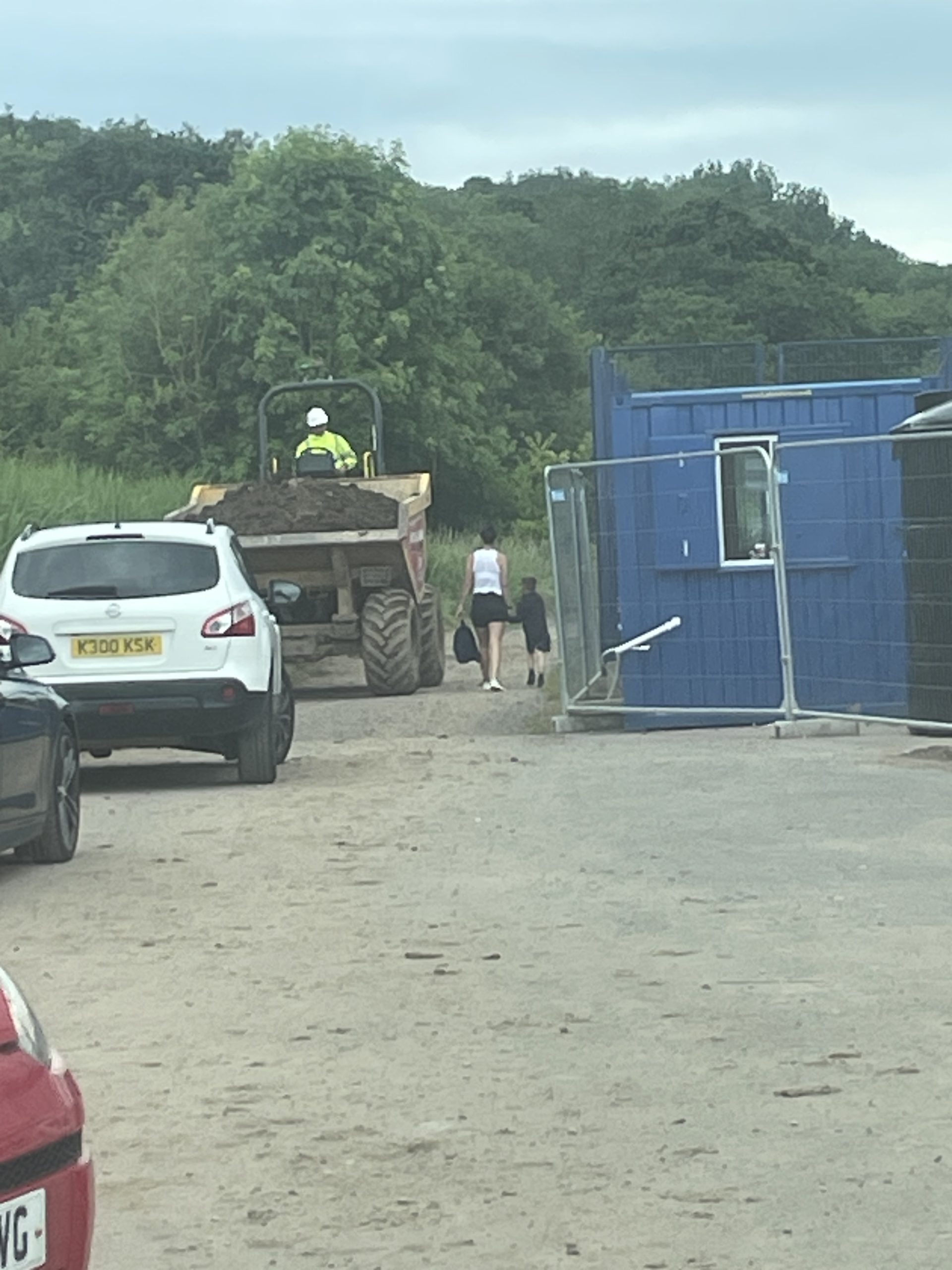 Cardiff parents outraged at having to share car park with construction