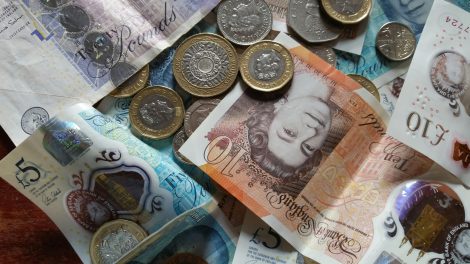 money, pounds sterling